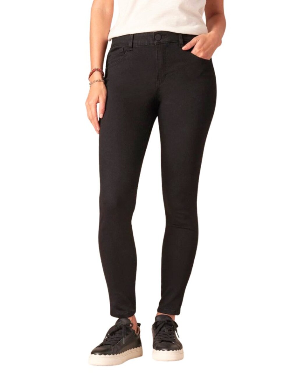 Democracy NWT Black Ankle Skimmer Jeans 6 Absolution Skinny Stretchy Denim